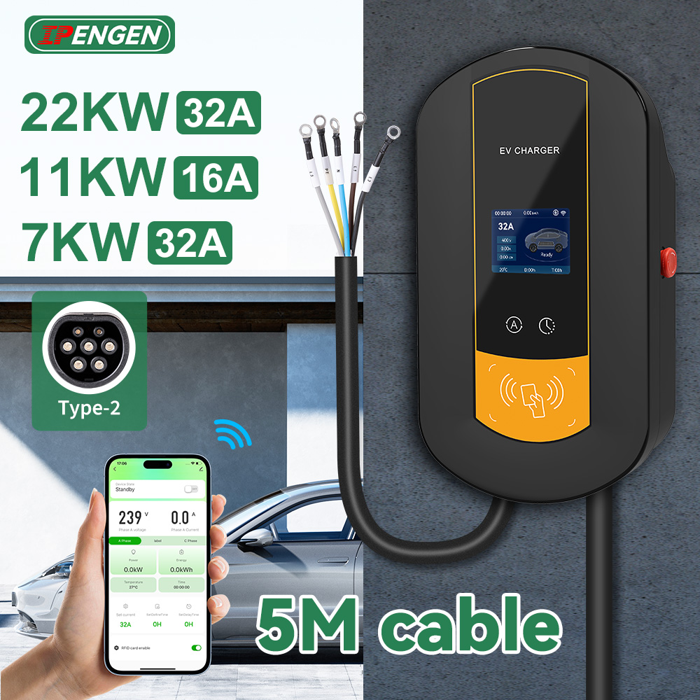IPENGEN Type2 EV Charging Stat - Wallbox Ev ulasan dan harga