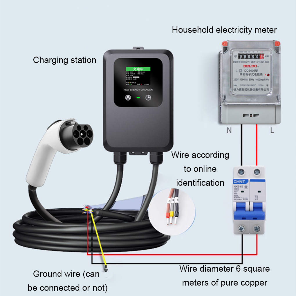 EV Charger 32A-24A-16A-8A 7KW  - Wallbox Ev ulasan dan harga