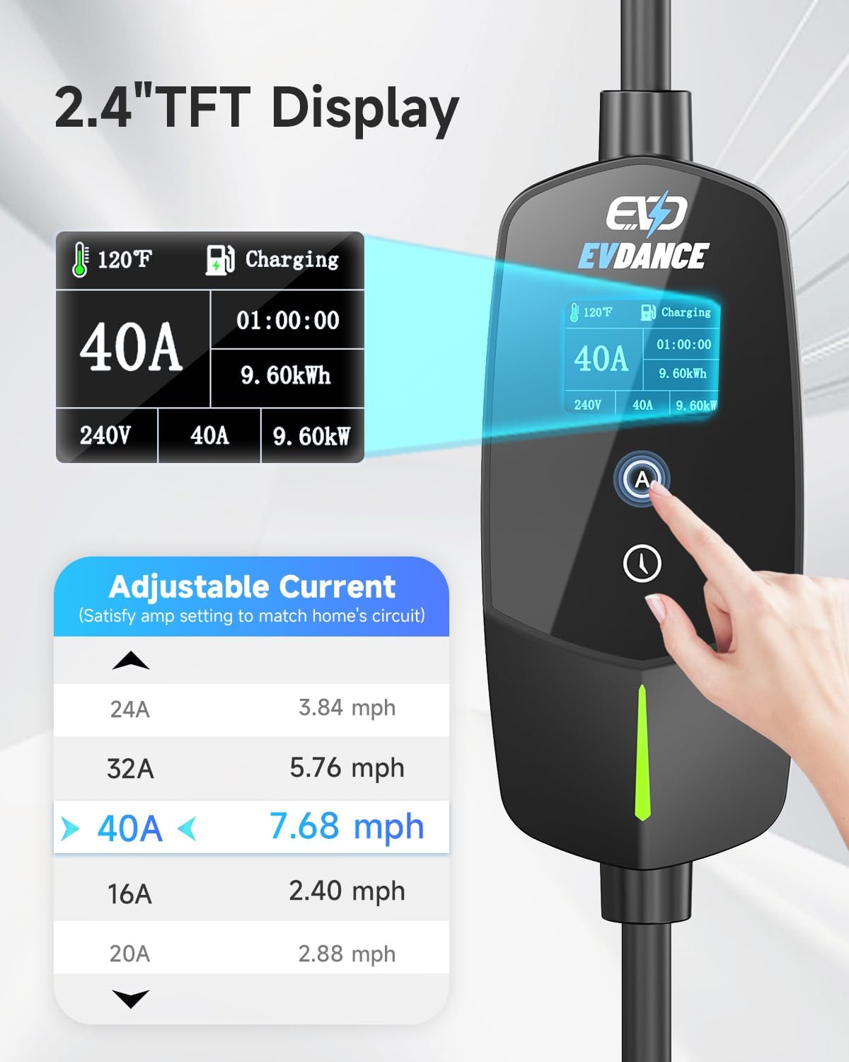 EVDANCE Portable EV Charger fo - Home Ev Charger ulasan dan harga