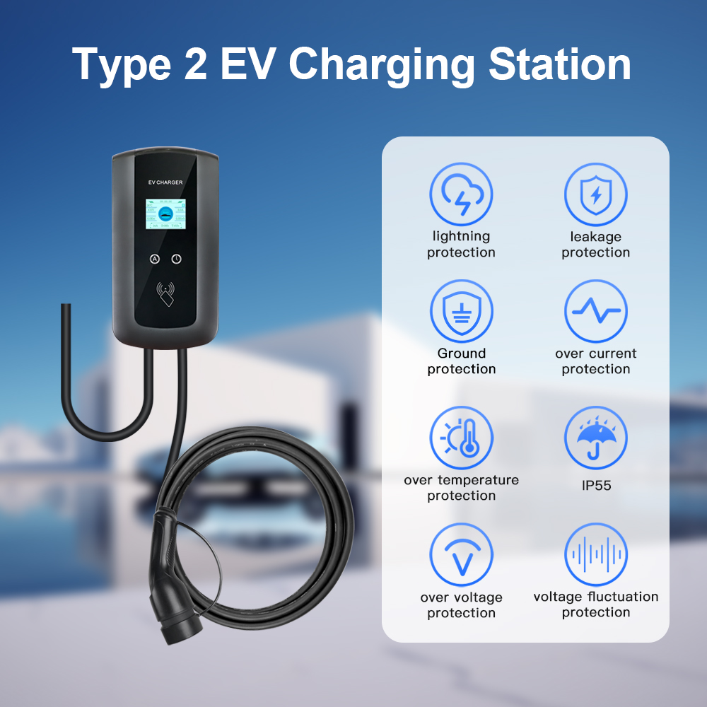 Kolanky 32A 7.2/22KW EV Chargi - Home Ev Charger ulasan dan harga