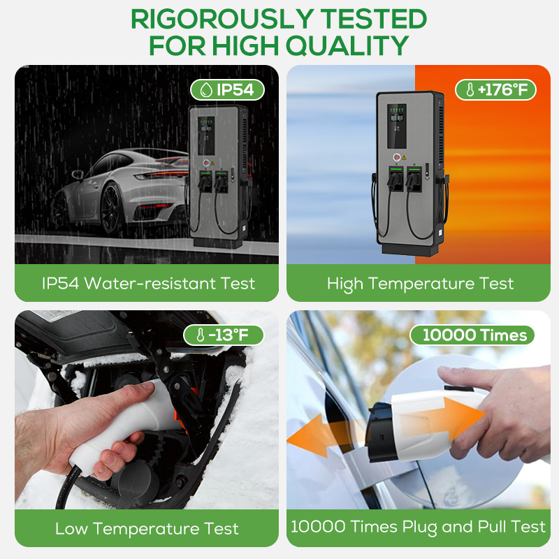 Dual  Dc Ev Charger 40kw 80kw  - Ev Charging Pile ulasan dan harga